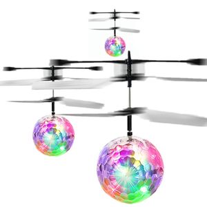 2 Stk RC Hubschrauber Fliegender Ball, LED Flying Ball mit Handsensor Infrarot Selbstfliegender Kugel Helikopter Spielzeug