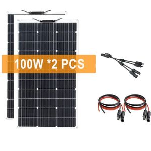 Solárne moduly, výkon 2000 W, regulátor MPPT, 2 solárne panely