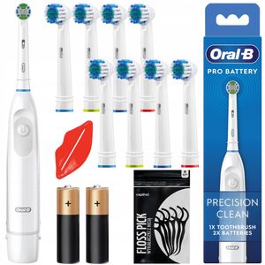 Oral-B Pro DB5 Elektrische Zahnbürste Weiß + 8 Ersatzaufsätze