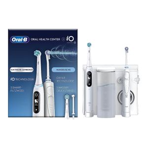 Oral-B iO Series 6 Oral Health Center - Elektrische Zahnbürste & Munddusche - weiß