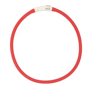 Hundehalsband LED Rot Leuchthalsband Leuchtband Wasserdicht Kürzbar Aufladbar USB