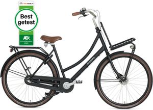 Popal Daily Dutch Prestige N3 - Hollandrad - Citybike - Damen - 59 centimeter - Mattschwarz