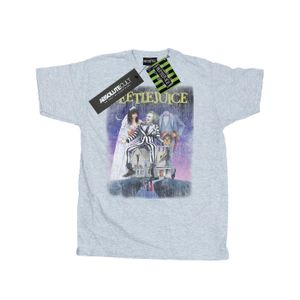 Beetlejuice - "Distressed Poster" T-Shirt für Herren BI16009 (S) (Grau)