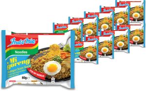 10er-Pack IndoMie BBQ Chicken Instant Noodles Grillhähnchen Geschmack | 10x 80g | BBQ Chicken Flavour Fried Noodles