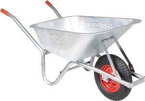 Schubkarre 90 L 150 kg Verzinkter Stahl und Kunststoff - Schubkarren 4013467