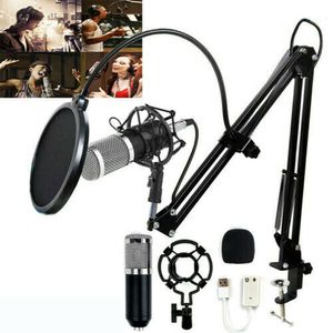 Schwarz USB Mikrofon Kit BM-800 Pro Kondensatormikrofon microphone Mikrofon Kit für Studio