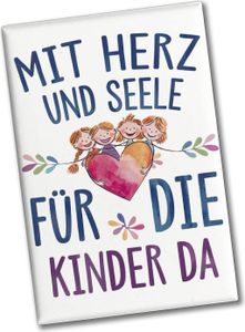 Mit Herz für Kinder da Souvenir Souvenir Magnet Herz Umarmt Kinder