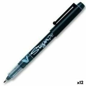 Pióro z płynnym tuszem Pilot V-Sign czarne 0,6 mm (12 sztuk)