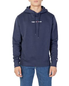 TOMMY HILFIGER JEANS Sweatshirt Herren Baumwolle Blau GR70667 - Größe: XS