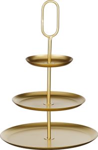 Mica Decorations Rama Etagère 3-stöckig - L38 x B38 x H55 cm - Metall - Gold