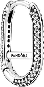 Pandora Me Hoops Ohrring 299682C01 Pave Link Sterling Silber 925 klare Zirkonia einzelner Ohrring