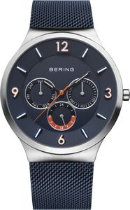 BERING Herrenuhr analog Quarz Multifunktion mit Edelstahl-Armband 33441-307
