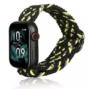 Pasek Do Smartwatcha Beline Textile Do Apple Watch 38/40/41Mm Czarno-Limonkowy Black/Lime