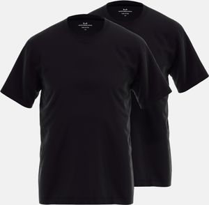 2er Pack Götzburg T-Shirts kurzarm R-Neck, Farbe:Schwarz, Größe:3XL, Artikel:-2er Pack R-NECK schwarz