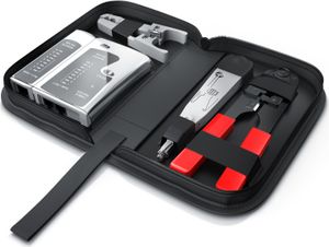 CSL Netzwerk Kabeltester für RJ45-/RJ11-Kabel geeignet für Telefon & Netzwerk / inkl. Zubehör