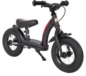 Detský bežecký bicykel BIKESTAR od 2 - 3 rokov, 10-palcový klasický bežecký bicykel, čierny (matný)