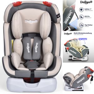 Daliya® Sitorino Kinderautositz 0-36KG Beige, mitwachsender Autositz, Kindersitz GR. 0+1+2+3, Isofix Fix, Top Tether, 5 Punkt Sicherheitsgurt, 2x Isofix Einbauhilfe……
