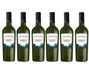 2019er Jummare Vermentino Cantine Settesoli Terre Siciliane IGP– Sizilien Italien Weißwein trocken 6 Flasche