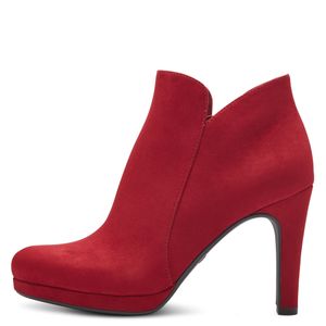 Tamaris Damen Stiefelette Hochfrontpumps Ankle Boot High Heel modern 1-25316-41, Größe:38 EU, Farbe:Rot