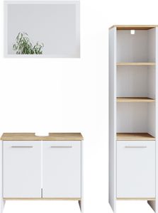 Vicco Badmöbel-Set Elvio, 3 Teile, mit Hochschrank, Weiß/Sonoma Vicco Badmöbel-Set Elvio, 3 Teile, mit Hochschrank, Weiß/Sonoma