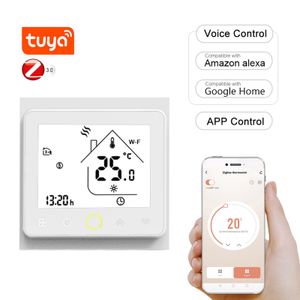 Tuya ZigBee3.0 Thermostat Raumthermostate 5A Wasserbodenheizung Fussbodenheizung ,APP-Steuerung Sprachsteuerung Wandthermostat Kompatibel mit Alexa/Google Home Programmierbarer Temperaturregler