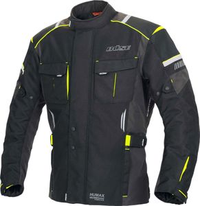 Büse Breno Pro wasserdichte Motorradjacke schwarz/neongelb