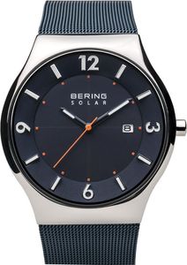 BERING Herrenuhr Solar mit Datum Saphirglas 14440-307