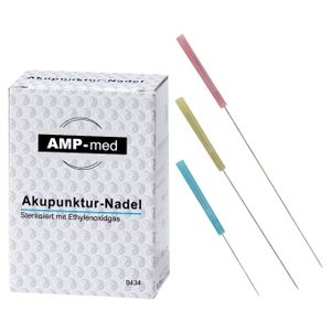 Akupunkturnadeln mit Kunststoffgriff, Akupunktur, 0,20x15 mm