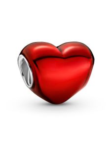 Pandora Colours Charm 799291C02 Metallic Red Heart Red Enamel Sterling Silber 925