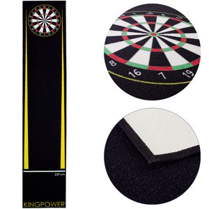 Dart Teppich Matte Gelb Steeldart Dartpfeile Dartboard Zubehör Dartteppich Target Oche Darts Abwurflinie Schutz Gummi Boden Dartscheibe 290 x 60 cm Kingpower