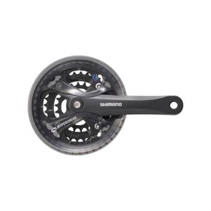 SHIMANO Kettenradgarnitur "Acera" FC-M361 4-kant, 7-/8-fach, für Kettenschutzmontage geeignet, 28/38/48Z., mit KS-Ring, schwarz, 170mm Kurbellänge, -4,0mm Einpresstiefe