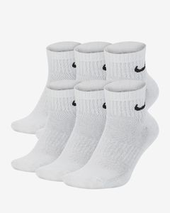 NIKE Everyday Cushioned Quater Socken White - 6 Paar EU 42-46 / L