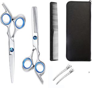 Haarschere Set | Extra scharfe Friseurschere - scharfer und präziser Schnitt | Perfekter Haarschnitt für Damen und Herren