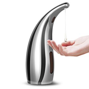 300ml automatický dávkovač mýdla do koupelny infračervený bezdotykový dávkovač mýdla【Stříbrný】