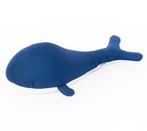 Westmann Stoff Schwimmtier Wal | Blau | 50x104x30 cm