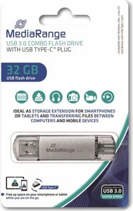 MediaRange USB-Stick 32 GB USB 3.1 combo mit USB Type-C