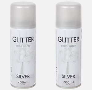 2 Dosen a 200 ml Sprühfarbe Glitzer Glitzerspray Glitterspray Diamanteffekt