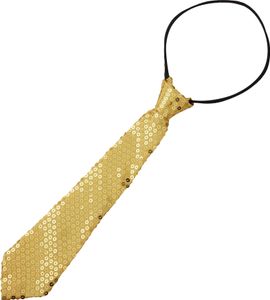 Pailletten-Krawatte - gold