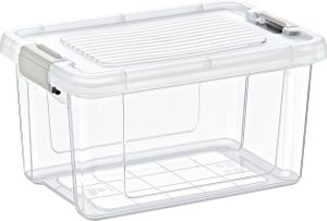 Storage Solutions Pudełko do przechowywania z pokrywką 1250 ml przezroczysty polipropylen 12,3x18,3x11 cm Storage Solutions Pudełko do przechowywania z pokrywką 1250 ml przezroczysty polipropylen 12,3x18,3x11 cm