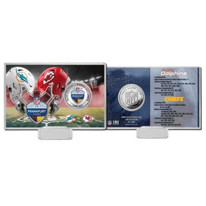NFL Frankfurt Game Silver Coin Card Chiefs vs. Dolphins