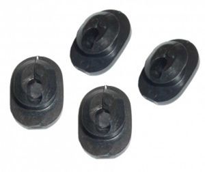 SHIMANO SMGM01 Ultegra Di2 Gummi-Tülle für Ultegra Di2, Ø 6 mm, für Kabel EW-SD50, schwarz (4er Pack)