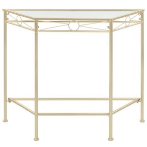 vidaXL Beistelltisch Vintage-Stil Metall 87x34x73 cm Gold