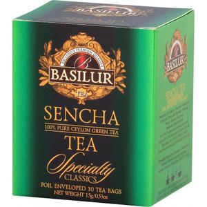 Basilur-SENCHA im Tütchen,10 Stück.x1,5g- Sencha grüner Tee 100%