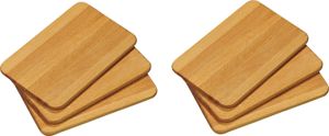 KESPER | Frühstücksbrettchen | 6er Pack | Buchenholz | Holz Schneidbrett für den täglichen Gebrauch | ideal zum servieren von Speisen