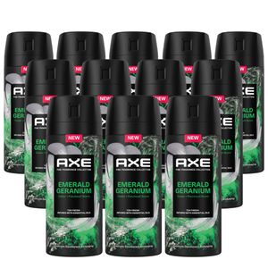 Axe Premium Bodyspray Emerald Geranium Deo ohne Aluminiumsalze mit 72 Stunden Schutz gegen Körpergeruch 150 ml 12 Stück