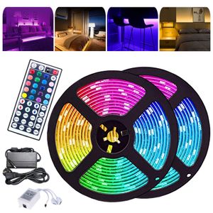 Fiqops 10M LED Streifen set , LED Strip 30 LEDs, LED not wasserdicht(IP20), mit 44 Tasten Fernbedienung