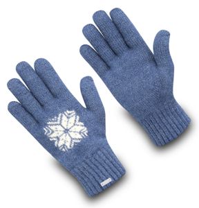 Vlněné rukavice Subzero Snowflake L / Denim Blue