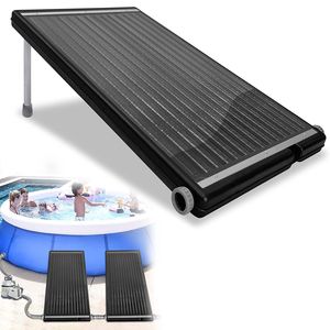 YARDIN Poolheizung Solar Sonnenkollektor Solarheizung Pool 15L Kollektorwasserinhalt Anschluss Ø50mm für Warmwasser Schwimmbad Gartendusche Pool