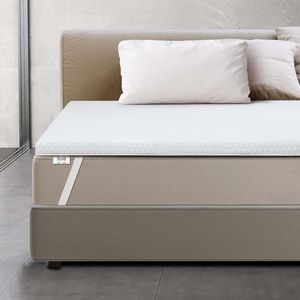 The White stone Topper Memory Foam für Doppelbett 160x200