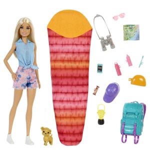 Barbie "Kemping we dwoje" Zestaw inkl. Malibu Puppe, Hund & Zubehör